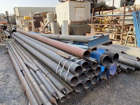 Pipe stock in the yard